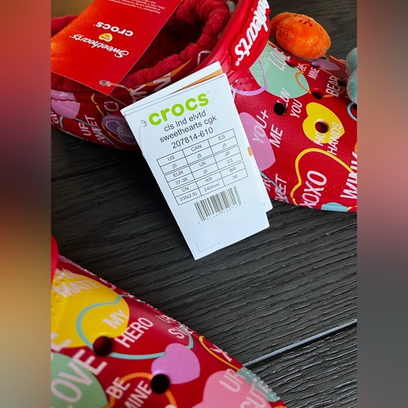 CROCS X SWEETHEARTS Collaboration ELEVATED Classic Lined Clogs J5 - Picture 7 of 9